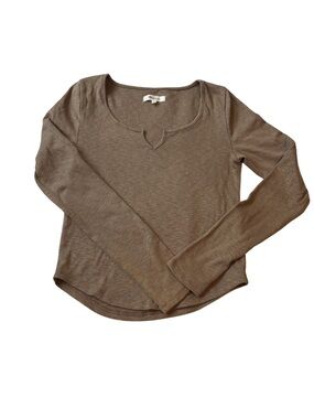Madewell Notch-Neck Long-Sleeve Tee